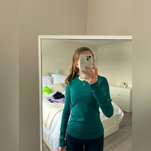 Lululemon dark green swiftly tech, size 2